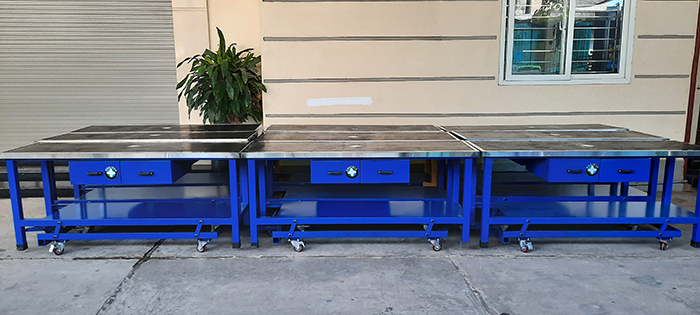 bàn nguội mặt cao su được sản xuất bởi Kingtech việt nam 