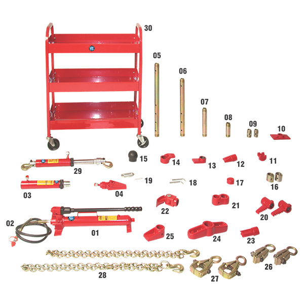 Bộ kích chống đẩy thủy lực 38 chi tiết WTC HB610