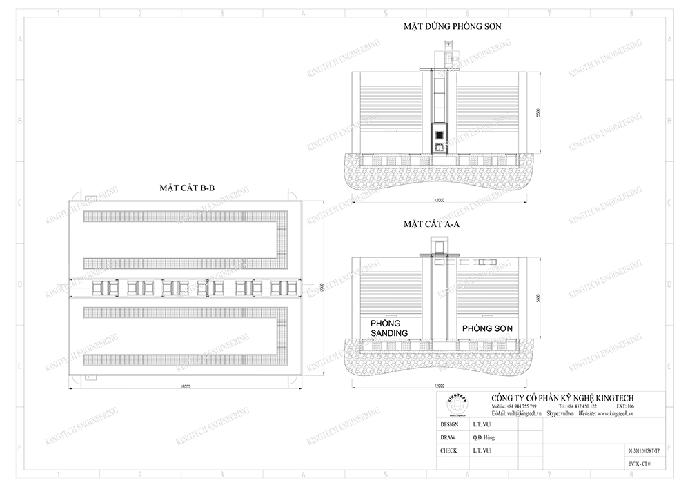 Thiết kế hệ thống phòng sơn xe tải, xe bus tại việt nam 