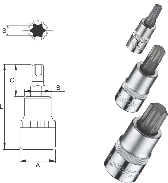 JTC-23706-45560 Star Socket Bit