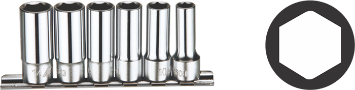 Bộ đầu tuýp 3/8" 6 chi tiết JTC-H306M