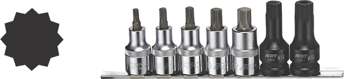 Đầu khẩu 12PT cỡ 1/2" 7 chi tiết JTC-H407M