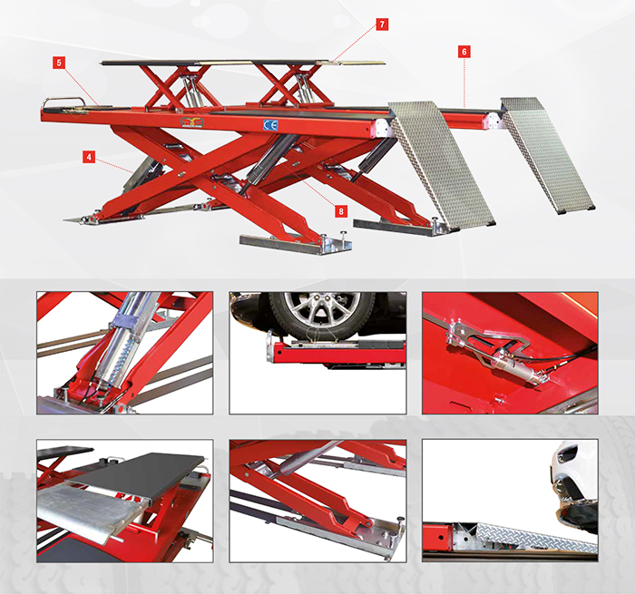 Cầu nâng cắt kéo to Mondolfo Ferro TITAN X 575 CT LT Cầu nâng cắt kéo to Mondolfo Ferro TITAN X 575 CT LT