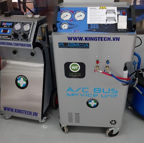 Máy thu hồi tái chế nạp gas điều hòa xe tải bus WT A/C Bus Services Máy thu hồi tái chế nạp gas điều hòa xe tải bus WT A/C Bus Services